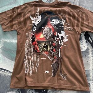 Civil Regime “Reap what you sow” V5 OVERSIZED TEE BROWN SIZE MEDIUM